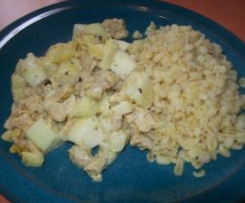 Pastinaken-Birnen-Curry (vegan)