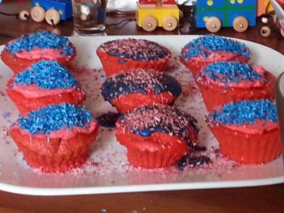 Möhrenkuchen Muffins mit Frischkäse-Topping ohne Butter