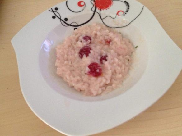 Risotto mit Kirschen