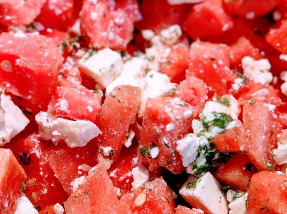 Melone-Feta-Minz-Salat
