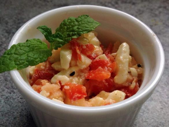 Apfel-Paprika-Käsesalat