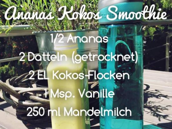 Ananas Kokos Smoothie (vegan)