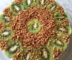 Knusprige Stachelbeer-Kiwi-Sahne-Torte, einfach, super lecker und schnell