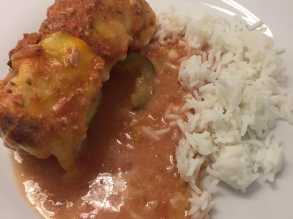 Schinken-Hackfleisch Röllchen