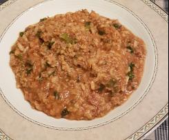 Wirsing-Champignon-Hackfleisch-Risotto