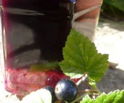 Schwarze Johannisbeere mit Ananas und Schuss