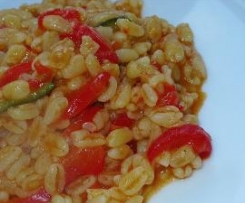 Zartweizen mit Mais und Kidneybohnen
