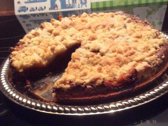Schoko-Obst-Kuchen mit Streusel