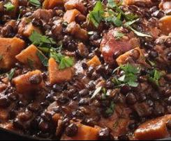 Beluga-Linsen Suppe, vegan