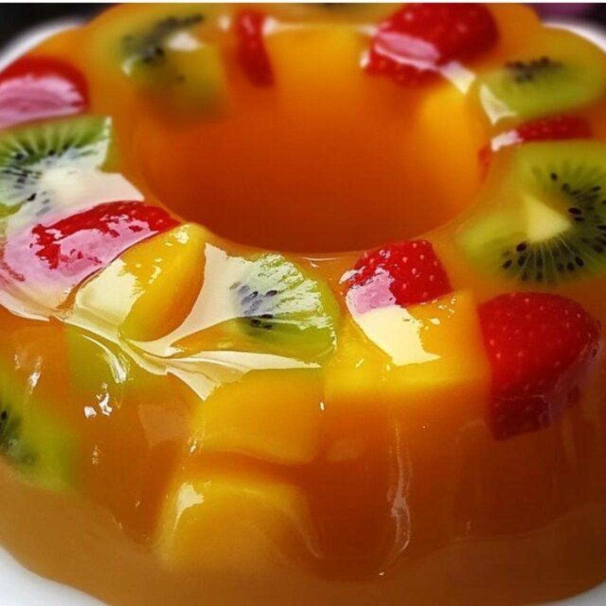 Früchte - Gelatine - Ring - ohne backen von antelfrau. Ein Thermomix ...