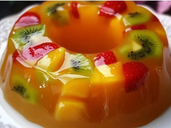 Früchte - Gelatine - Ring  - ohne backen