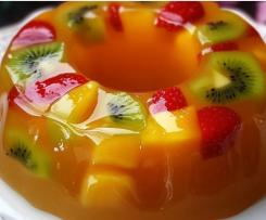 Früchte - Gelatine - Ring  - ohne backen