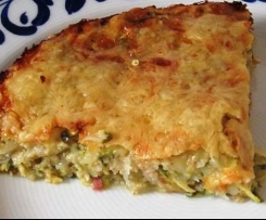 Variation von Kartoffel-Zucchini-Kuchen