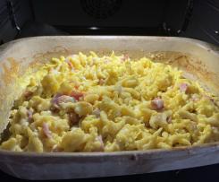 Spätzle-Käse-Schinken-Omelette