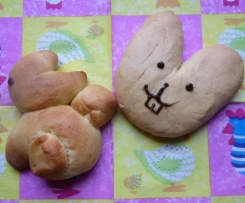 Osterhasen / Quark-Hefehäschen (ohne gehen lassen)**OSTERN**