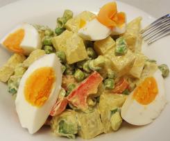 Kohlrabi-Curry-Salat (Falscher Kartoffelsalat) Low Carb, LOGI