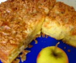 Apfelkuchen mit Mandelkrokant