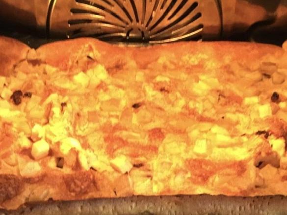 Variation Ofenpfannkuchen mit Äpfeln