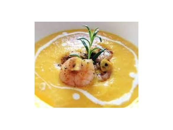 Karotten-Ingwer-Suppe mit Kokosmilch