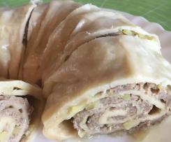 Gefüllte Teigrolle (Faule Manty)