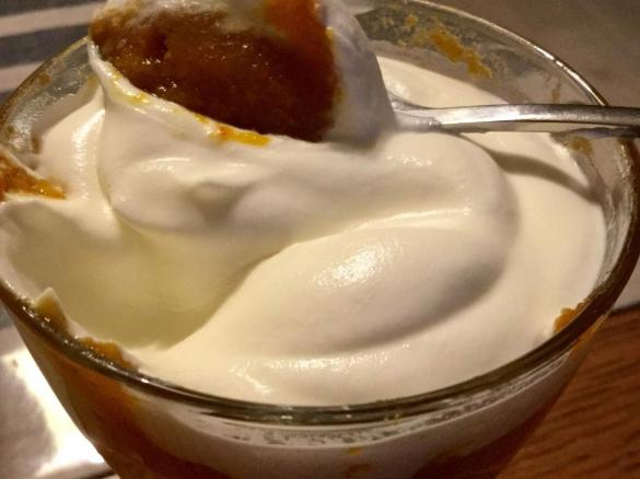 Kürbis-Apfel-Feige-Dessert