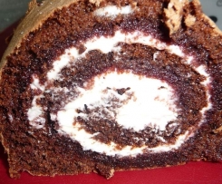 Schwarzwälder-Schoko-Rolle nach Buddy