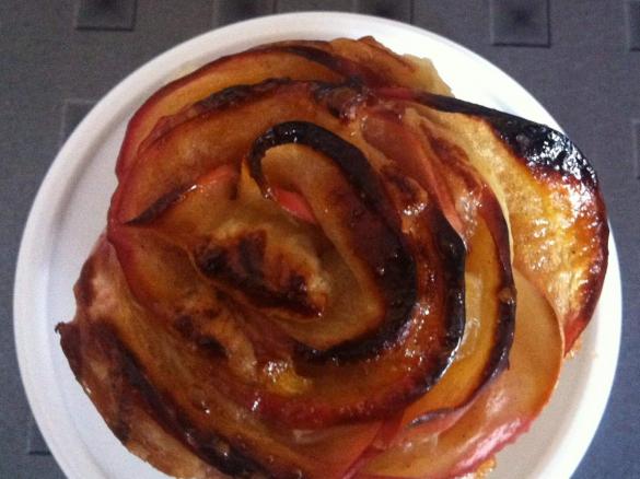 Apfel - Muffins (Apfelmuffin) im Rose-Look EINFACH