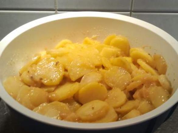 Kartoffelsalat, kinderleicht ohne Vorkochen