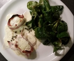 Variation von Schweinefilet mit Bresso-Sosse