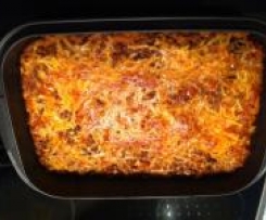 Nudel-Gratin mit Hackfleisch