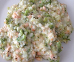 Brokkoli-Lachs-Risotto mit Ingwer
