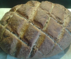 Leinsamenbrot mit Dinkel- und Roggenmehl