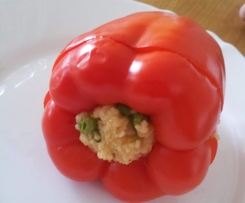 Gefüllte Paprika mit Hirse (Vegetarische gefüllte Paprika)