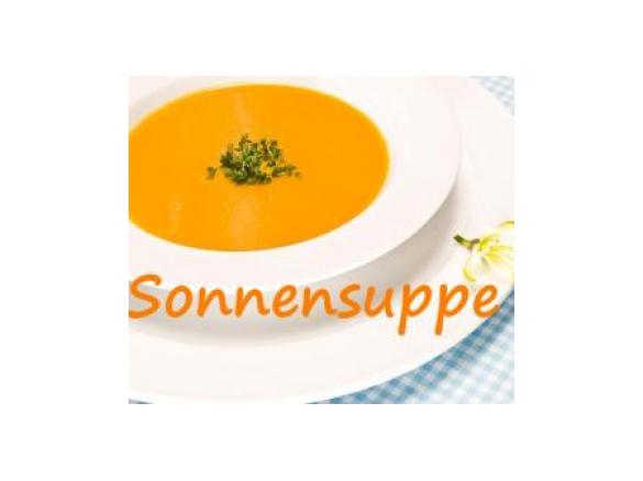 Variation von Karottensuppe (Sonnensuppe)