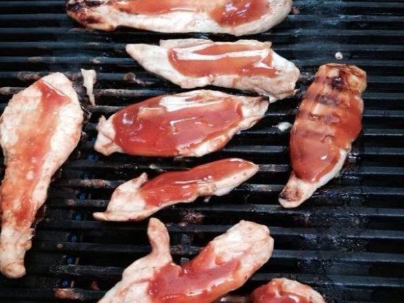 Hähnchen Glasur für extravagantes Sanchwich vom Grill