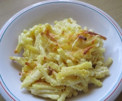 Nudelauflauf  "Mac & Cheese"/Nudelgratin mit Käse/Makkaroni mit Käse