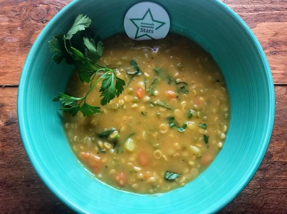 Erbseneintopf, für Viele, mit Friend