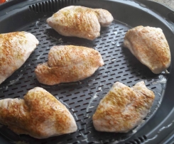 Putenbrustfilet mit Kartoffeln und Möhren/Paprika