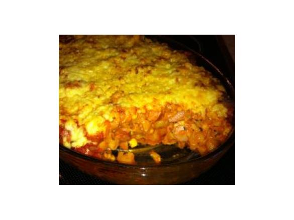 Nudel-Würstchen-Auflauf