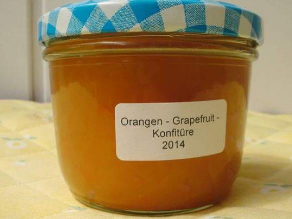 Orangen - Grapefruit - Konfitüre
