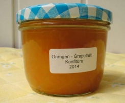 Orangen - Grapefruit - Konfitüre