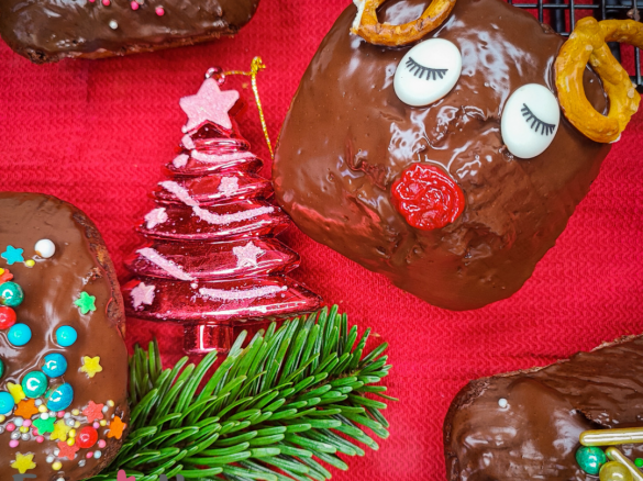 Marmor - Lebkuchen Rentiere