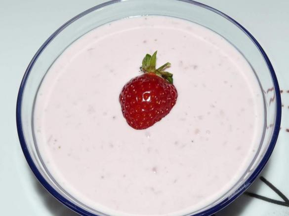 Erdbeerquark mit stücke