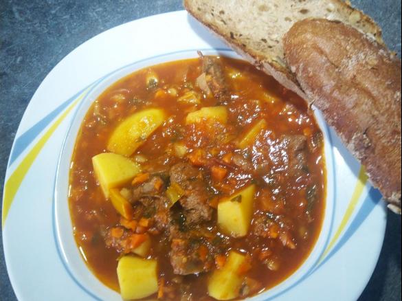 Variation Rindfleisch-Stew eine rheinische Variation