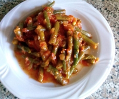 Grüne-Bohnen- Gemüse