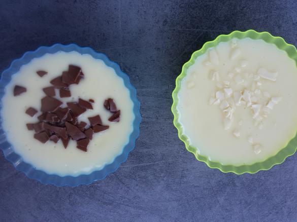 Quark-Creme mit weißer Schokolade