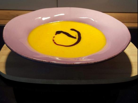 Kürbis - Süßkartoffel Suppe, vegan