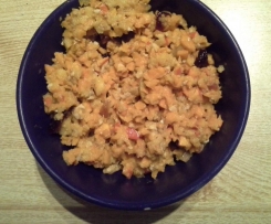 Variation von Apfel-Kürbis-Salat