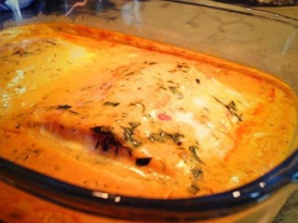 Lachs-Sahne-Gratin