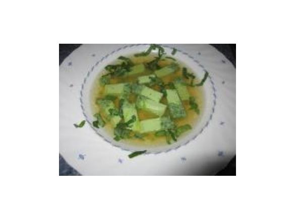 Eierstich mit Bärlauch